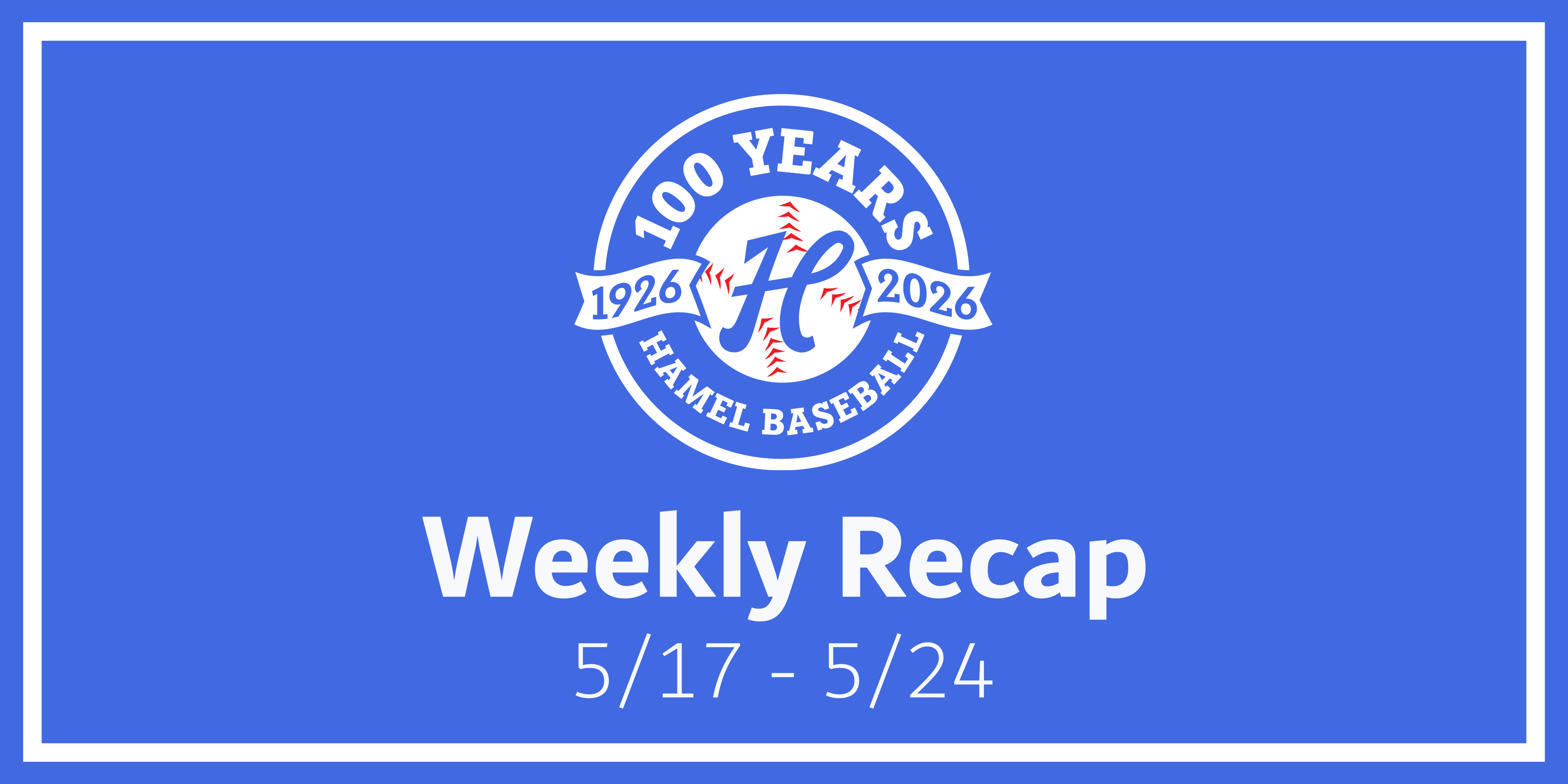 Hamel Hawks Weekly Recap 5/17 - 5/24
